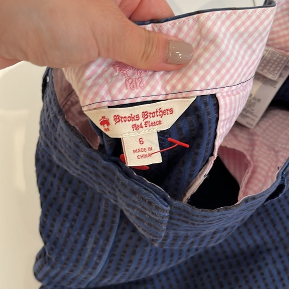 Brooks Brothers Seersucker Blue and Black Pants - Picture 3 of 7